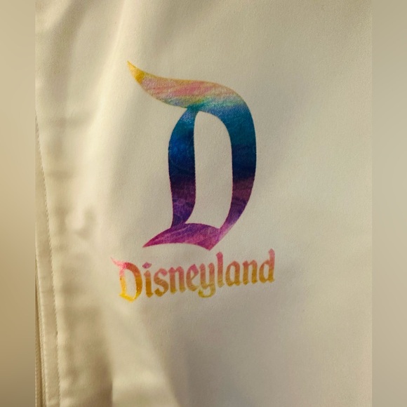 New DISNEYLAND Disney Parks Women L Rainbow Colors Magic Castle Zip Jacket - Picture 3 of 5